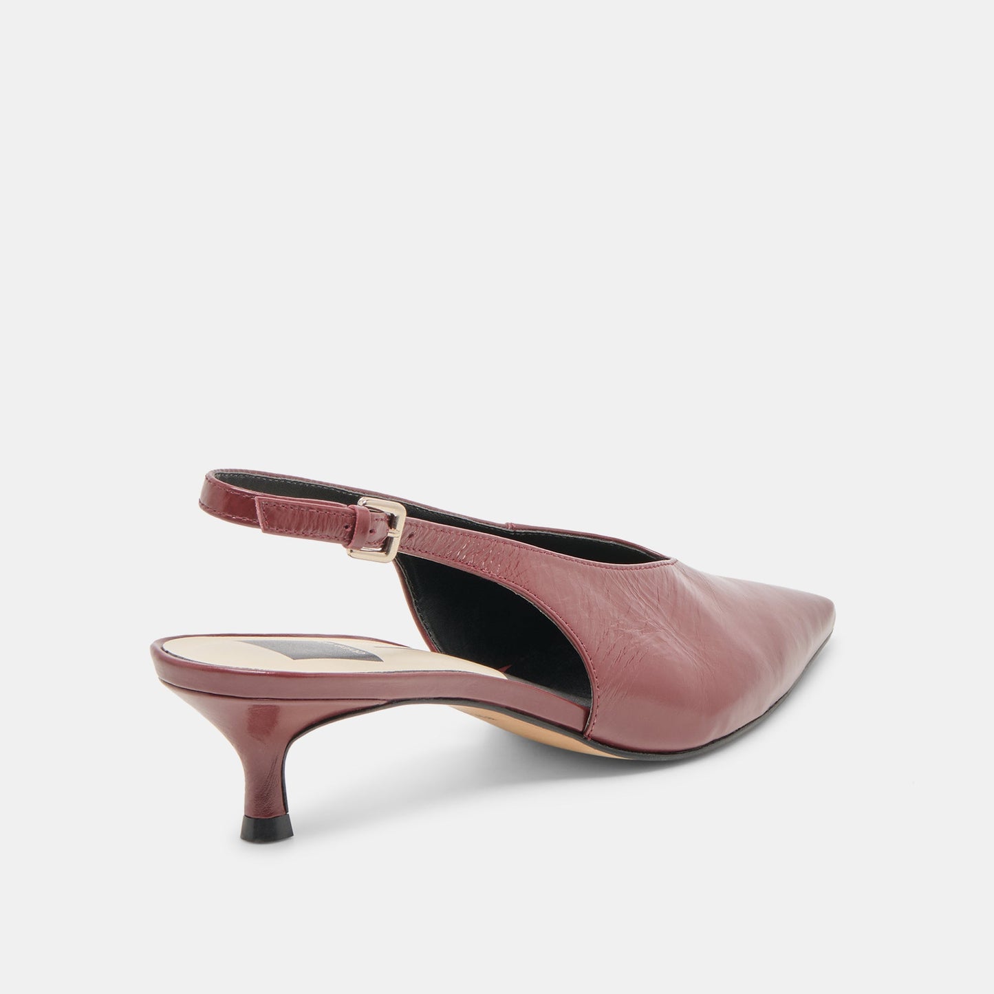 Alenna Oxblood Crinkle Heels - Dolce Vita