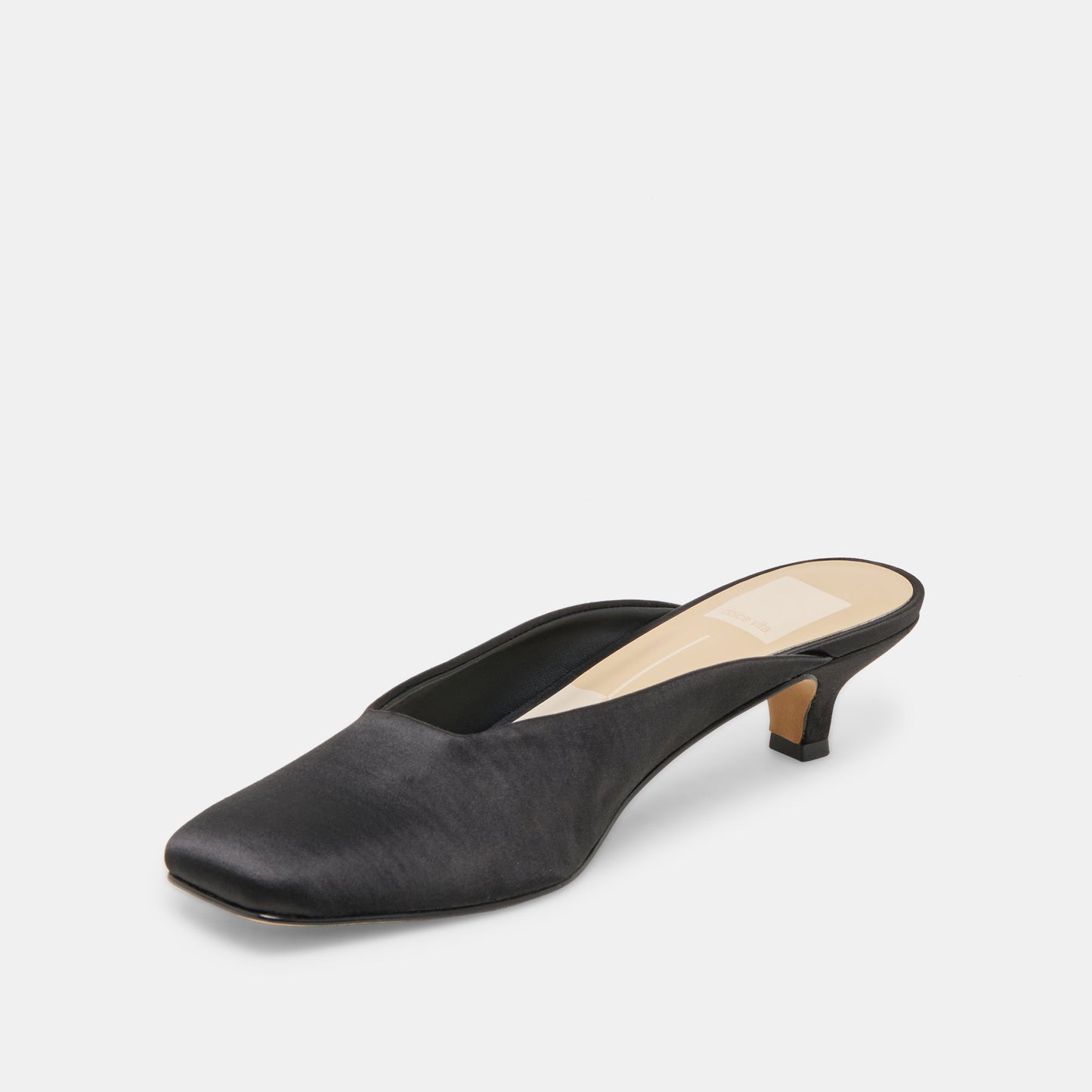 UMARA HEELS ONYX SATIN - Dolce Vita