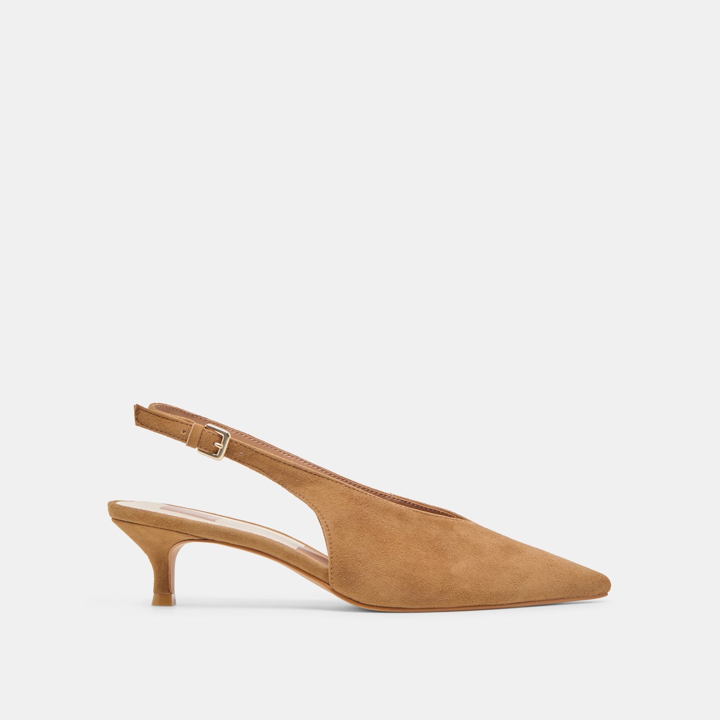Alenna Lt Brown Suede Heels - Dolce Vita