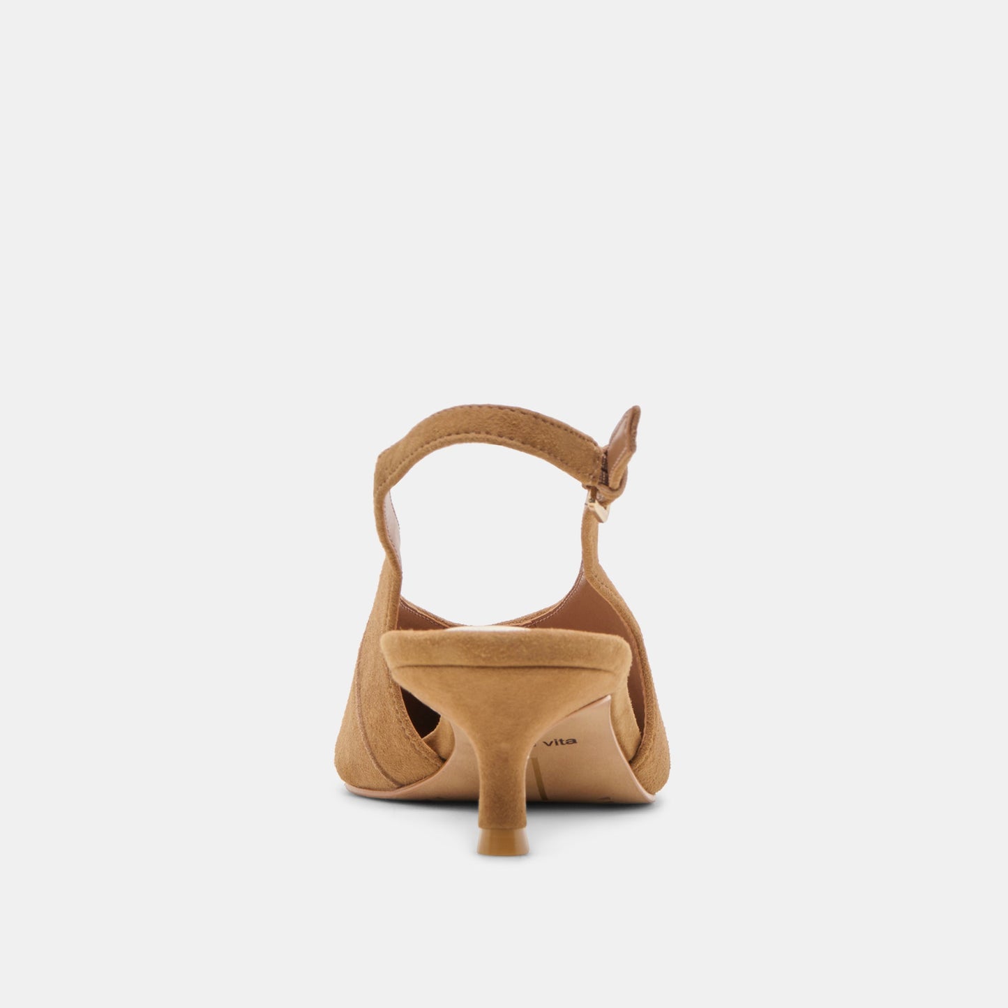 Alenna Lt Brown Suede Heels - Dolce Vita