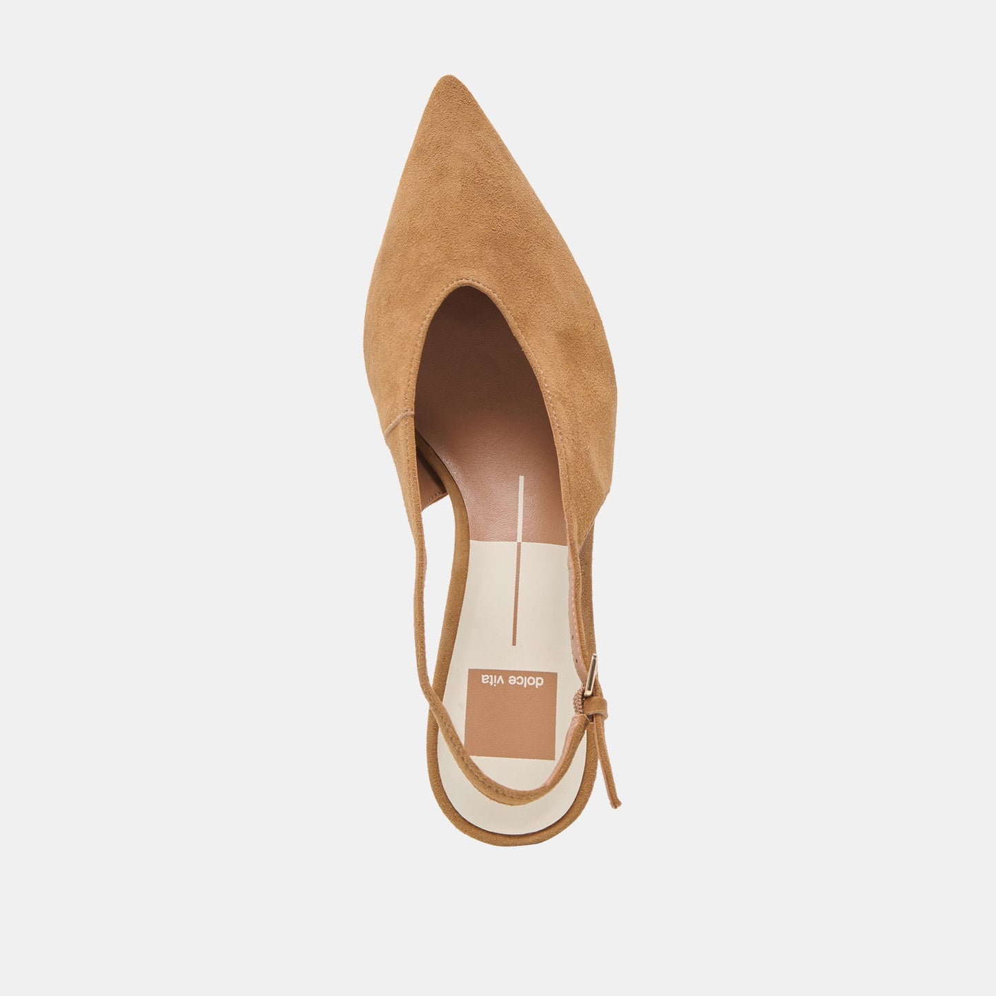 Alenna Lt Brown Suede Heels - Dolce Vita