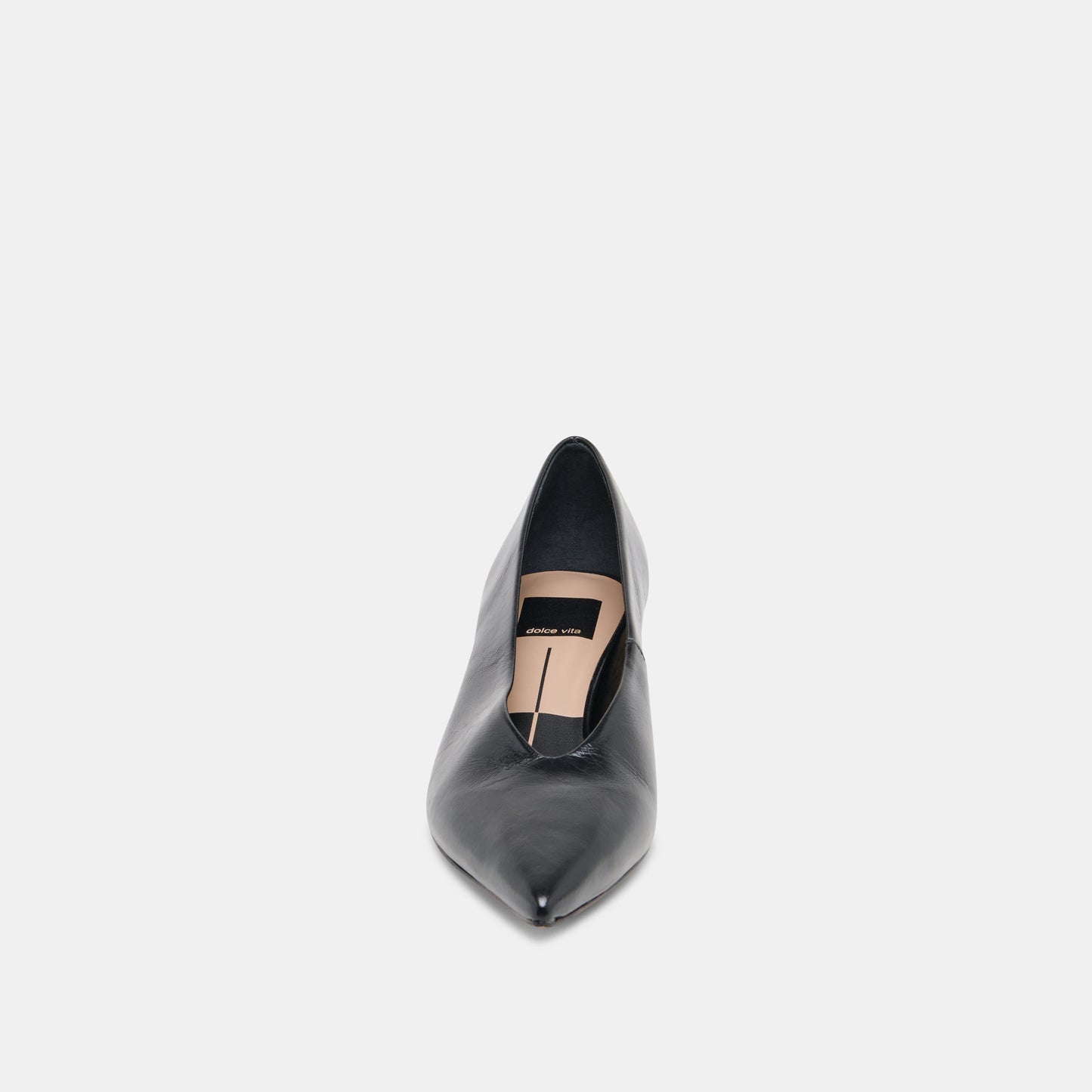 ALWYN HEELS MIDNIGHT CRINKLE PATENT - Dolce Vita