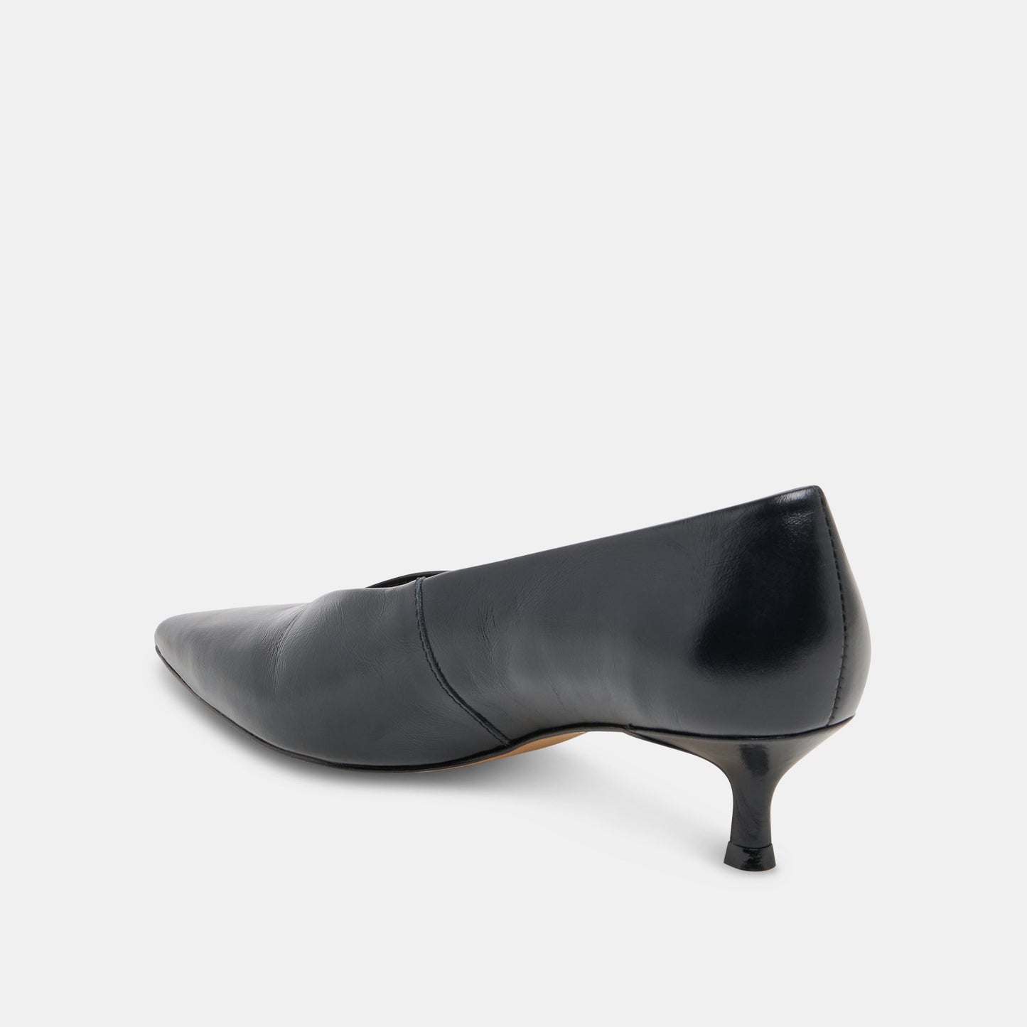 ALWYN HEELS MIDNIGHT CRINKLE PATENT - Dolce Vita