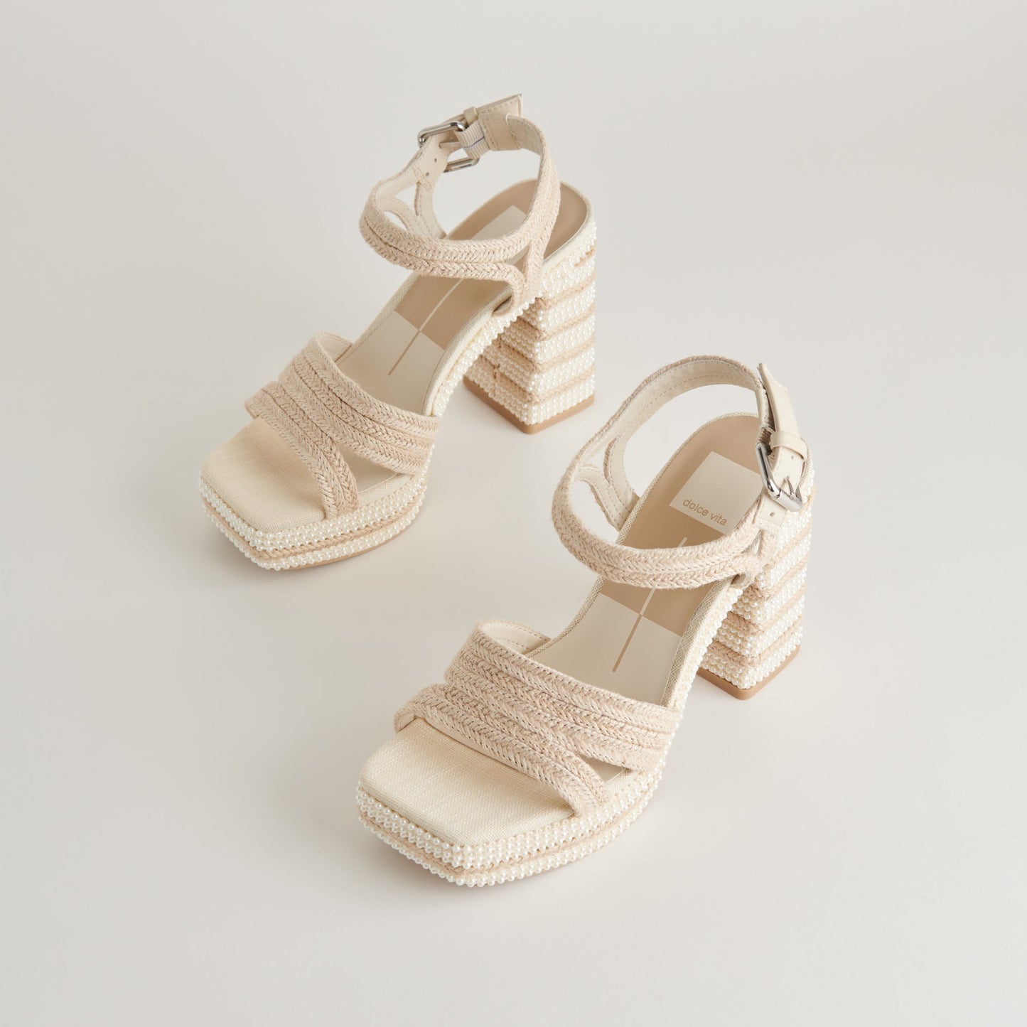ANIRA Ivory Pearl Heels - Dolce Vita