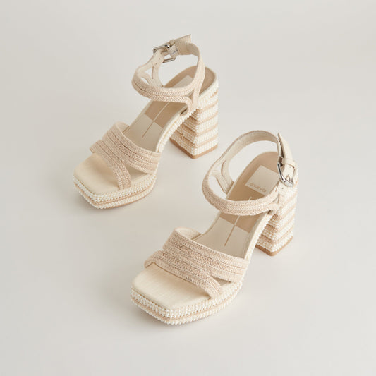 ANIRA Ivory Pearl Heels - Dolce Vita