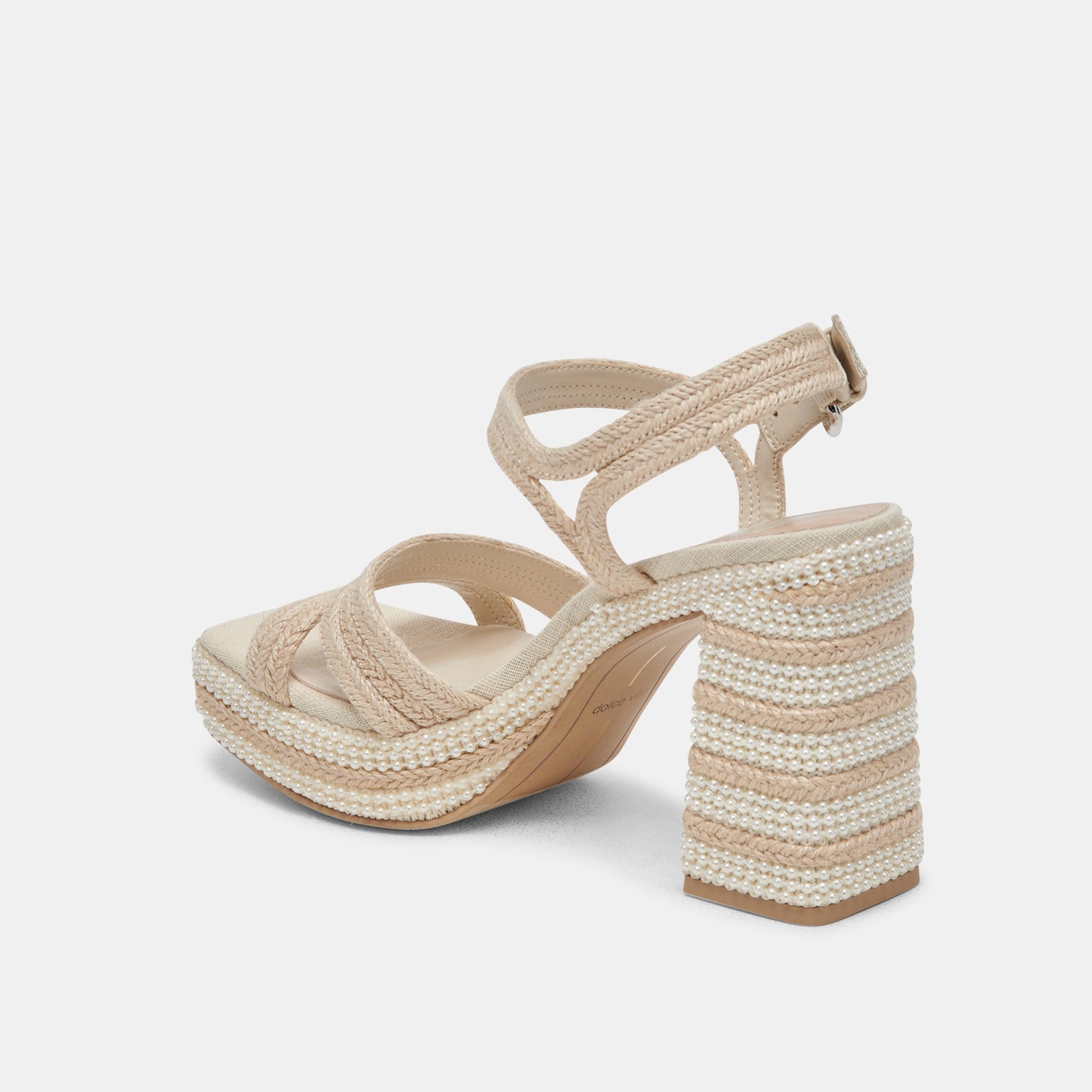 ANIRA Ivory Pearl Heels - Dolce Vita