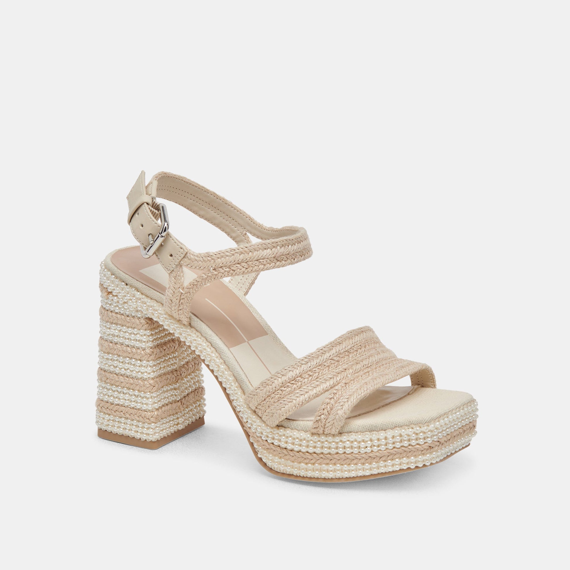 ANIRA Ivory Pearl Heels - Dolce Vita