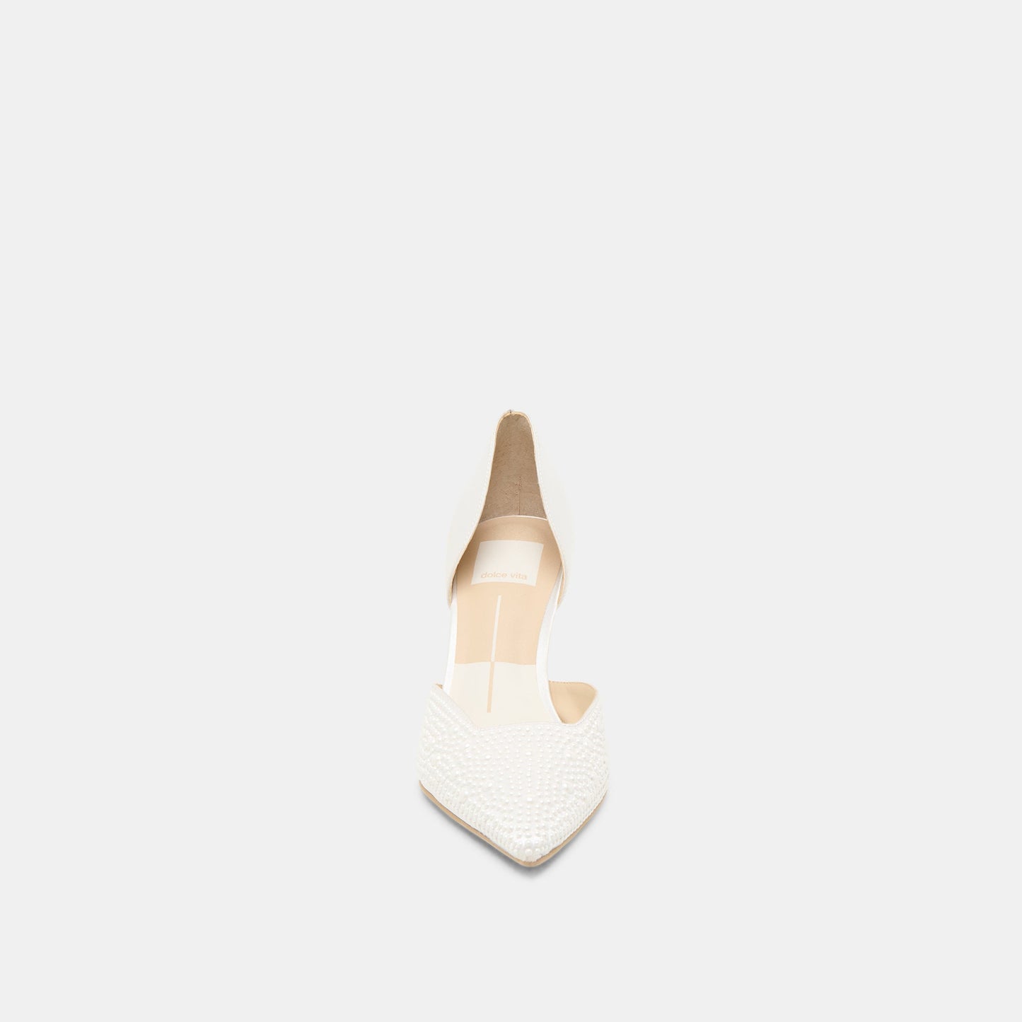 Eloy Pearl Off White Satin Heels - Dolce Vita