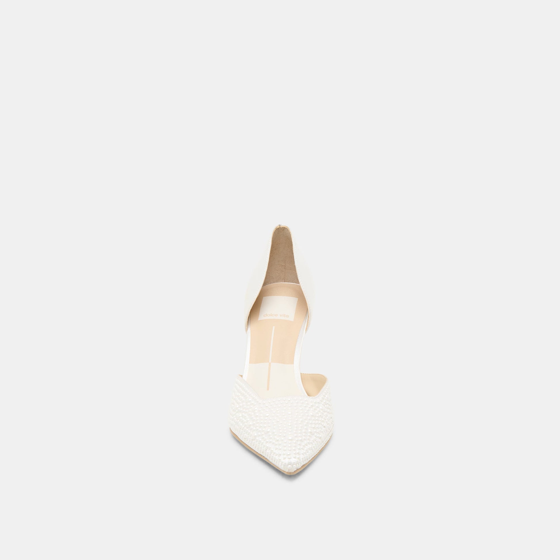 Eloy Pearl Off White Satin Heels - Dolce Vita