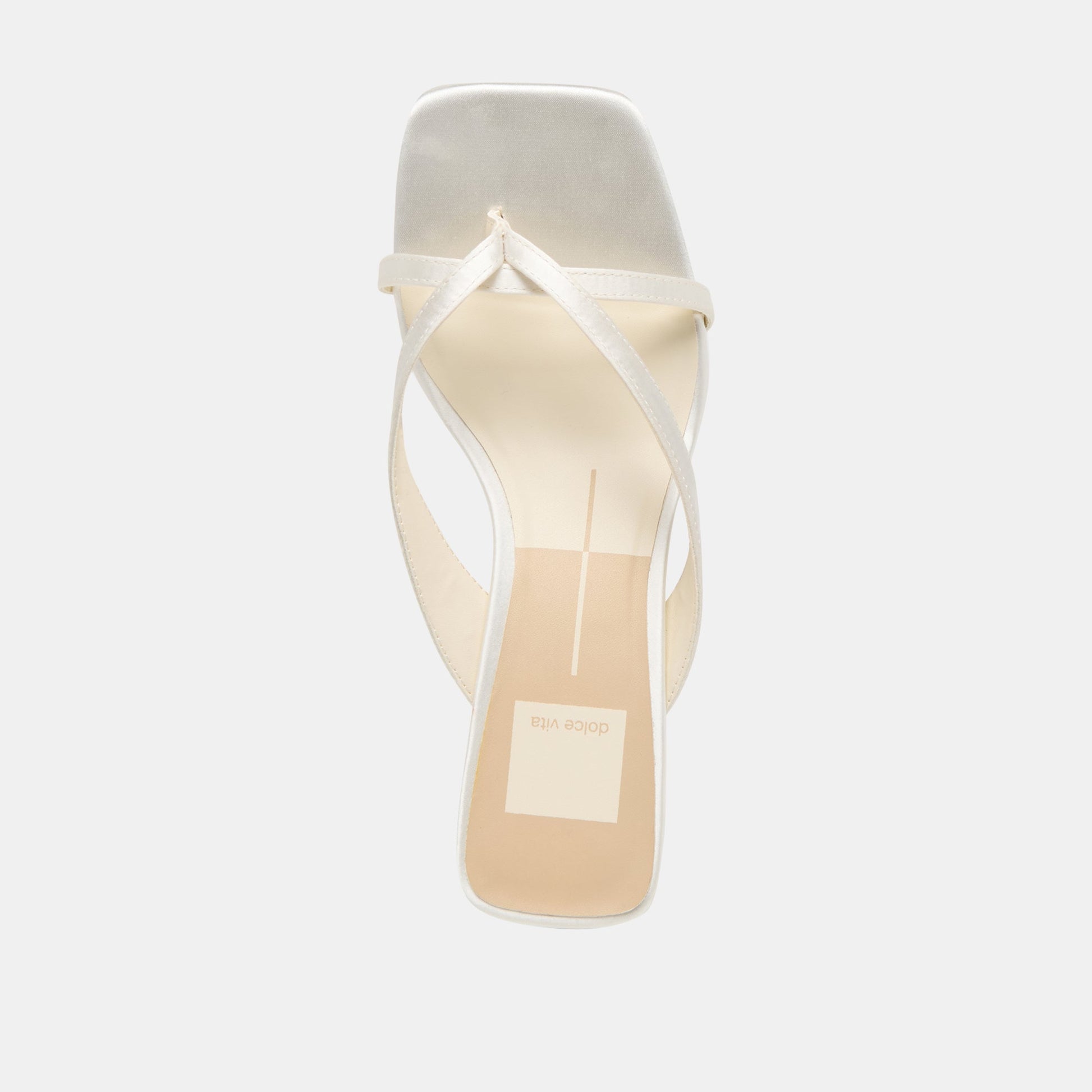 Brevel True White Satin Heels - Dolce Vita