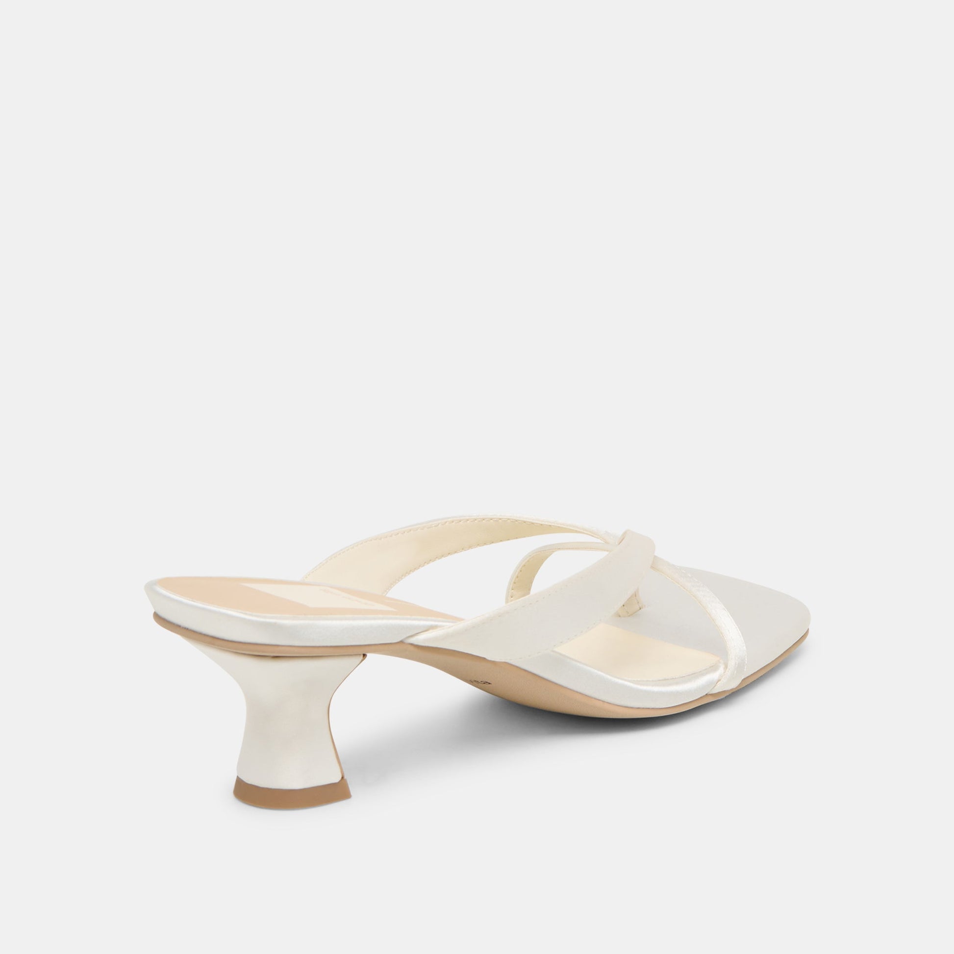 Brevel True White Satin Heels - Dolce Vita