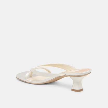 Brevel True White Satin Heels - Dolce Vita