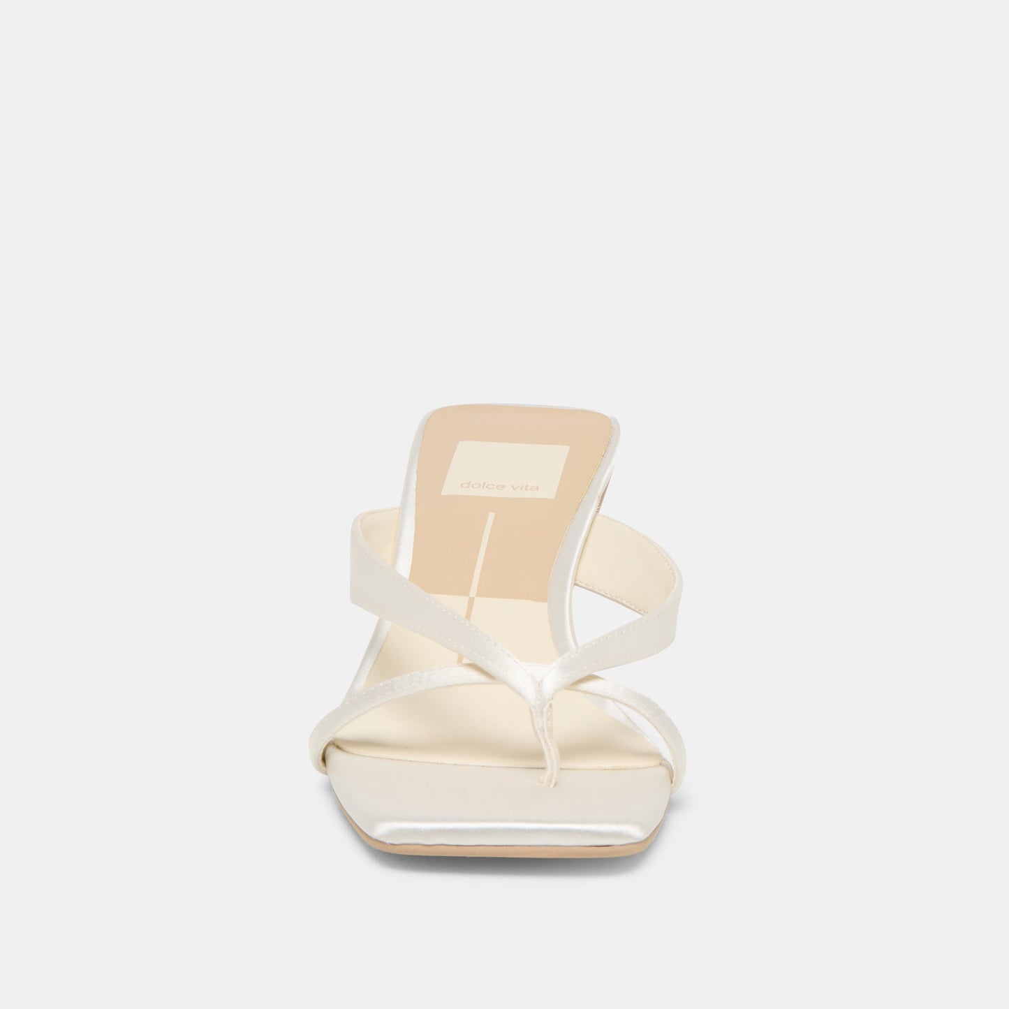 Brevel True White Satin Heels - Dolce Vita