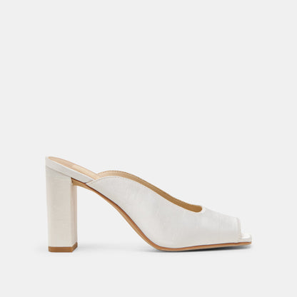 Sabela Off White Satin Heels - Dolce Vita