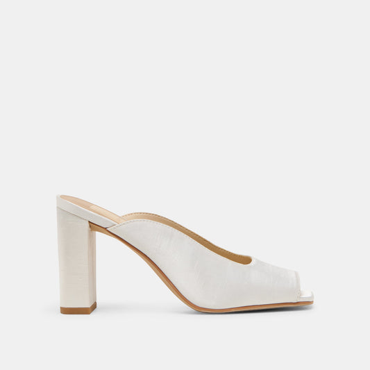 Sabela Off White Satin Heels - Dolce Vita