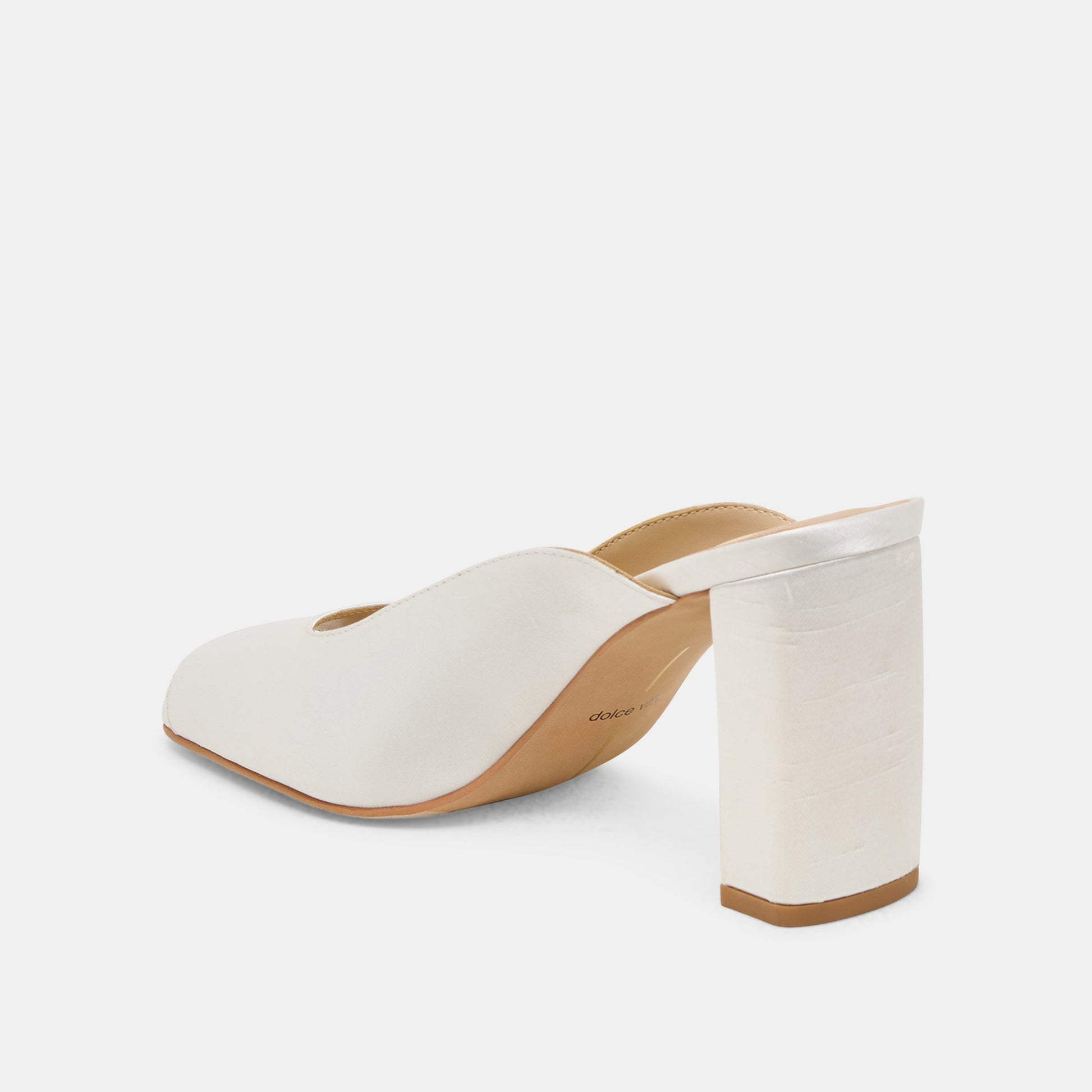 Sabela Off White Satin Heels - Dolce Vita