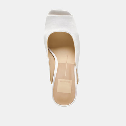 Sabela Off White Satin Heels - Dolce Vita