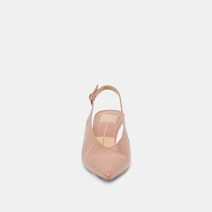 ALENNA HEELS WHISKEY CRINKLE PATENT - Dolce Vita