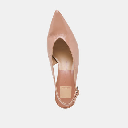 ALENNA HEELS WHISKEY CRINKLE PATENT - Dolce Vita