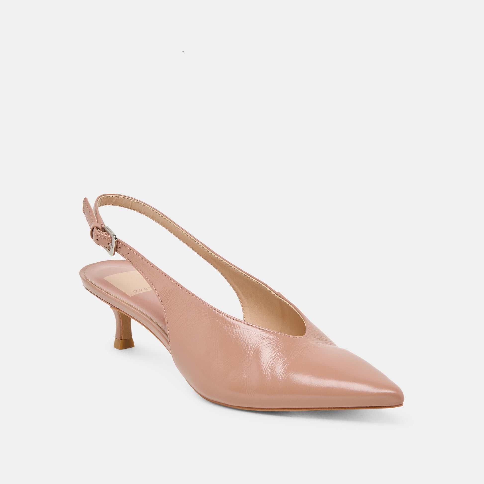 ALENNA HEELS WHISKEY CRINKLE PATENT - Dolce Vita