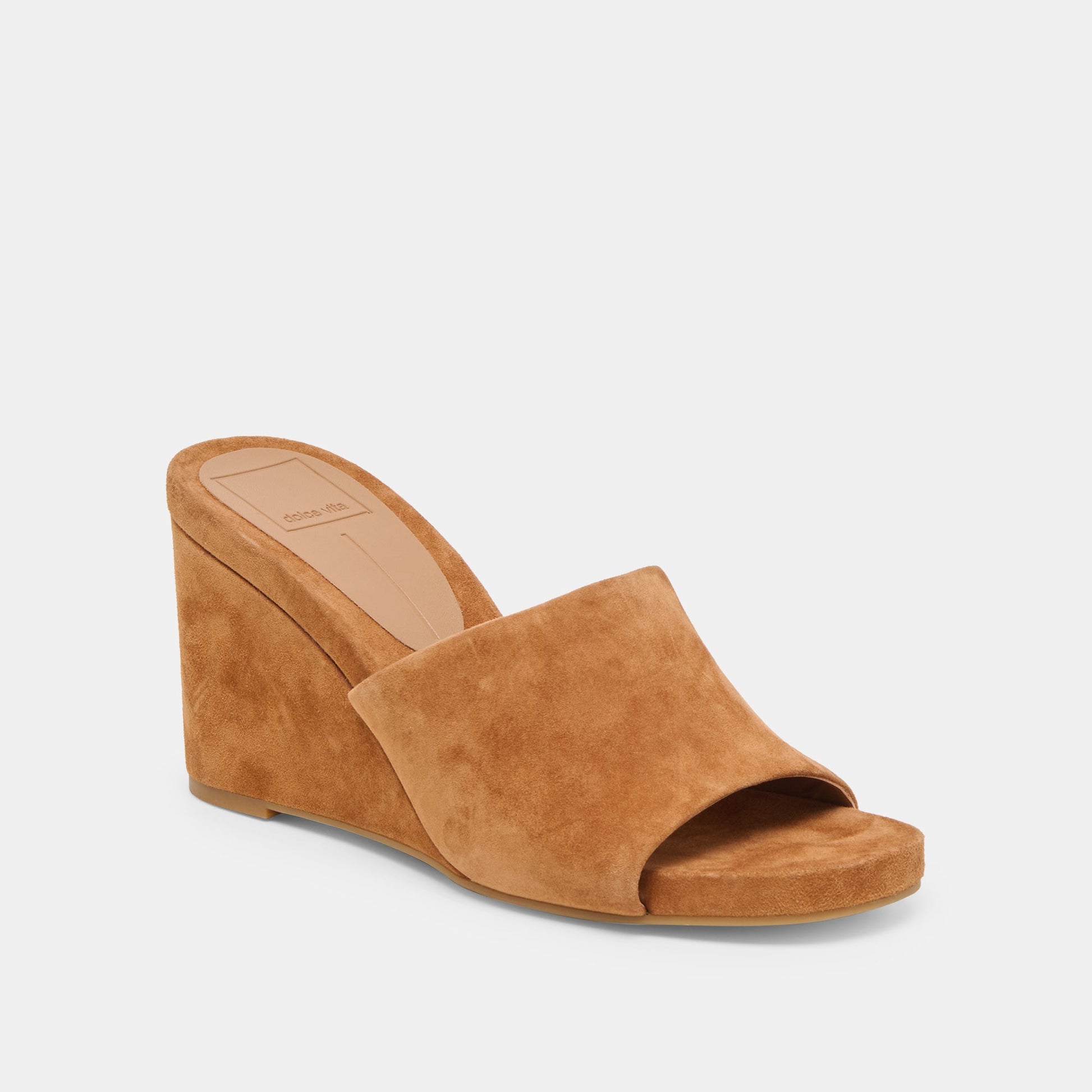 Holta Brown Suede Wedges - Dolce Vita
