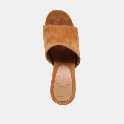 Holta Brown Suede Wedges - Dolce Vita
