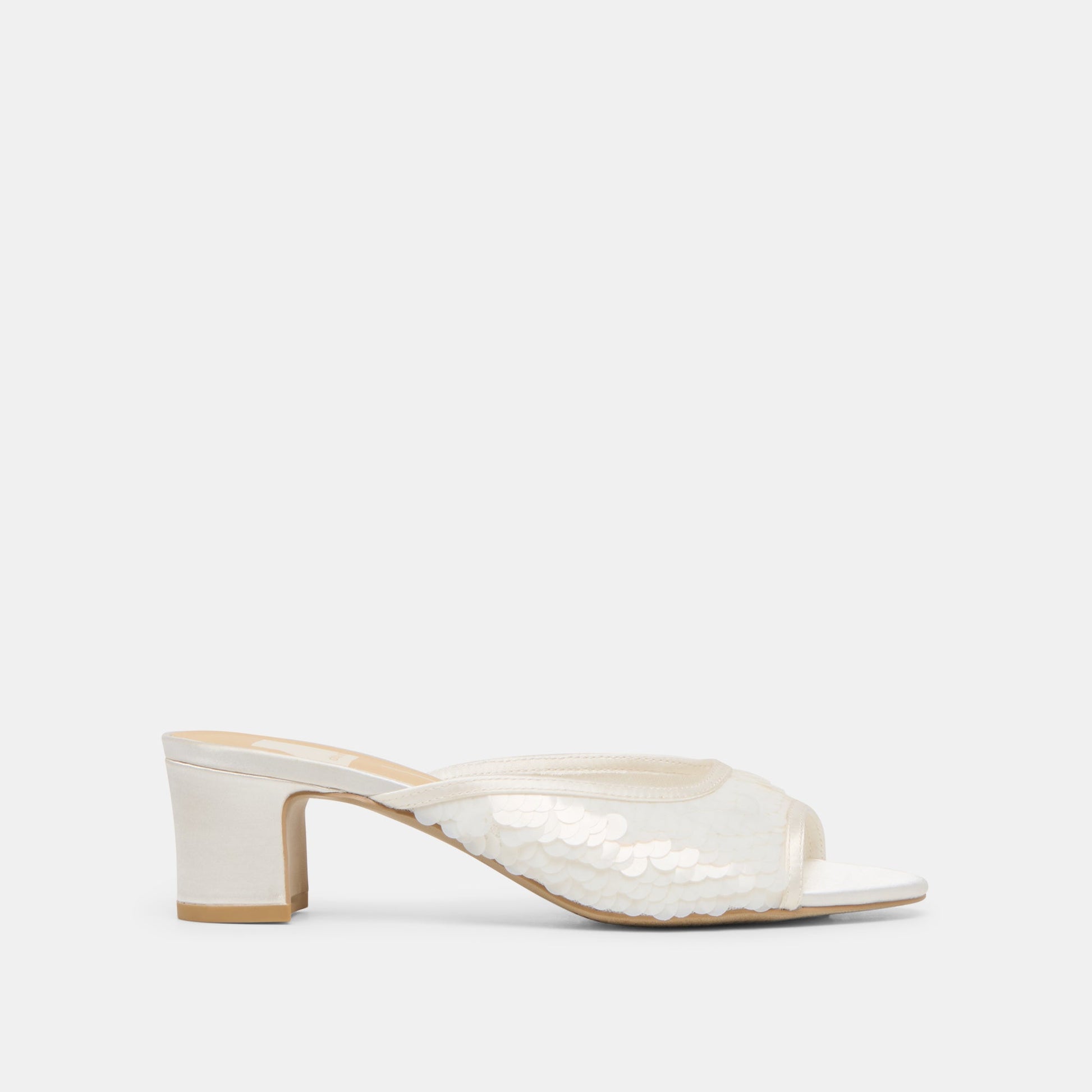 Inga Off White Satin Heels - Dolce Vita
