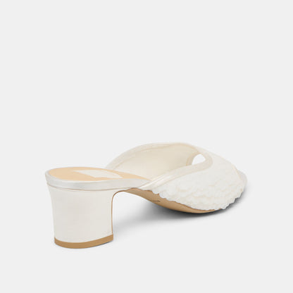 Inga Off White Satin Heels - Dolce Vita