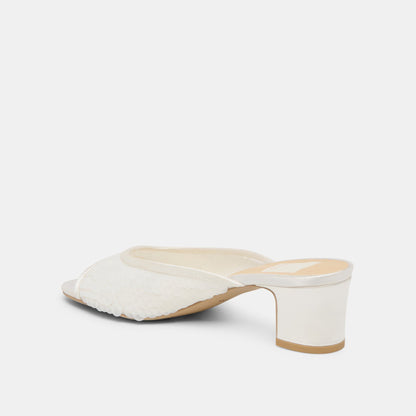 Inga Off White Satin Heels - Dolce Vita