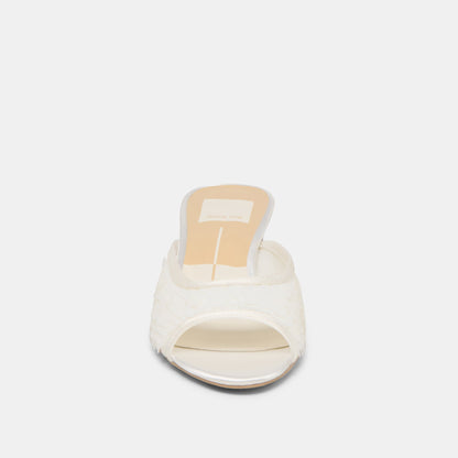 Inga Off White Satin Heels - Dolce Vita