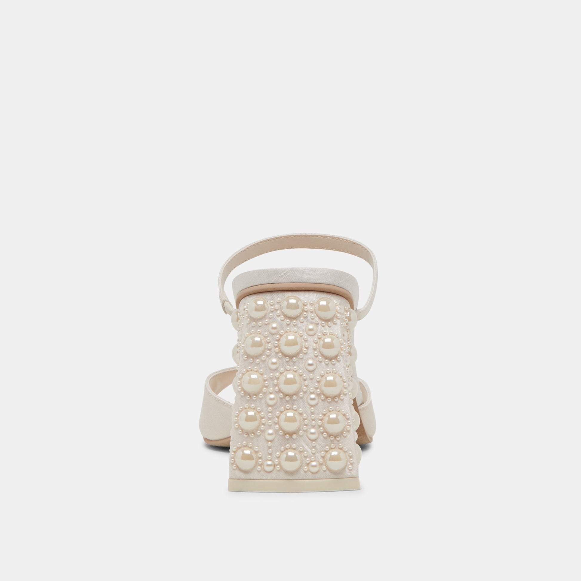 JEMMY PEARL HEELS VANILLA SILK - Dolce Vita