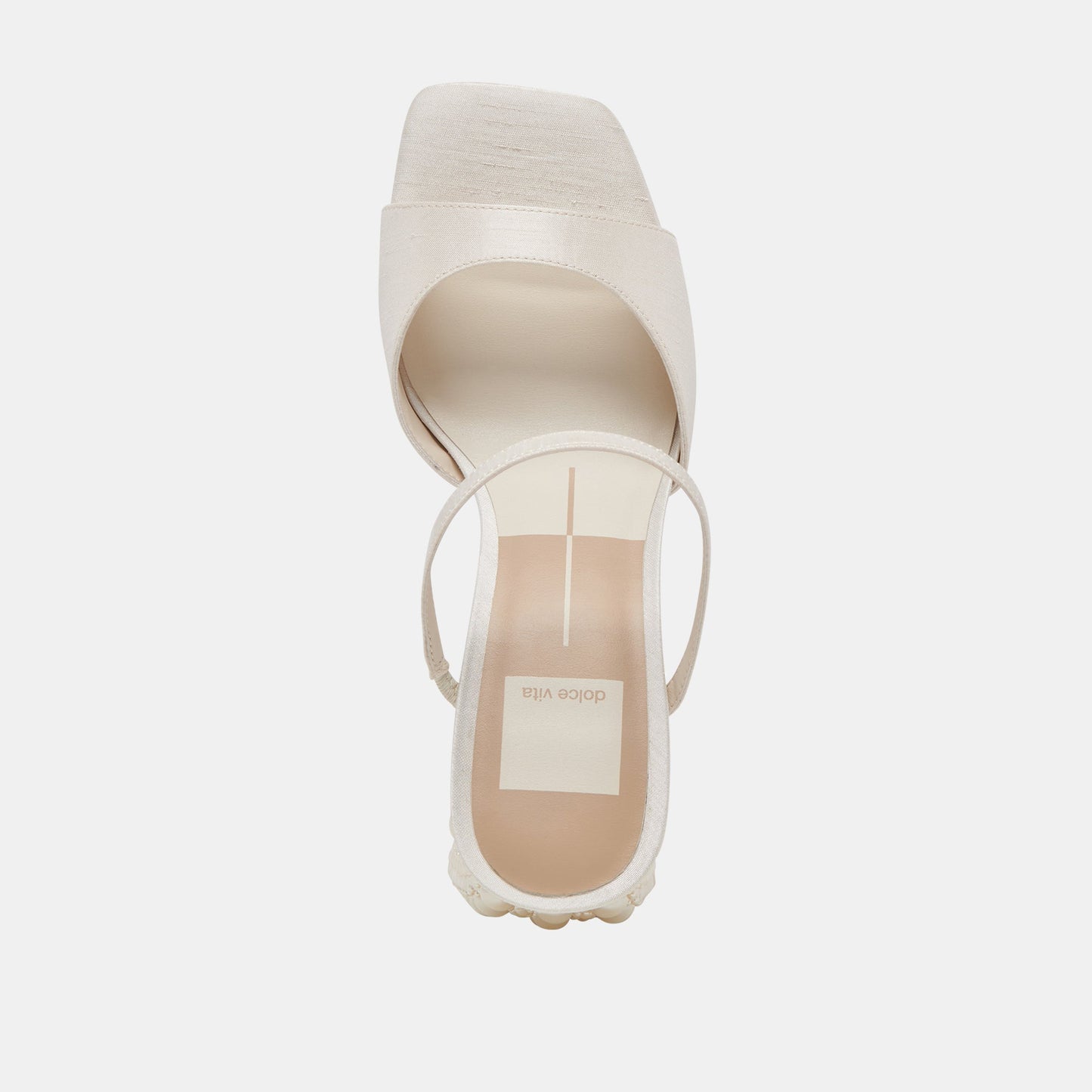 JEMMY PEARL HEELS VANILLA SILK - Dolce Vita