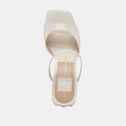 JEMMY PEARL HEELS VANILLA SILK - Dolce Vita