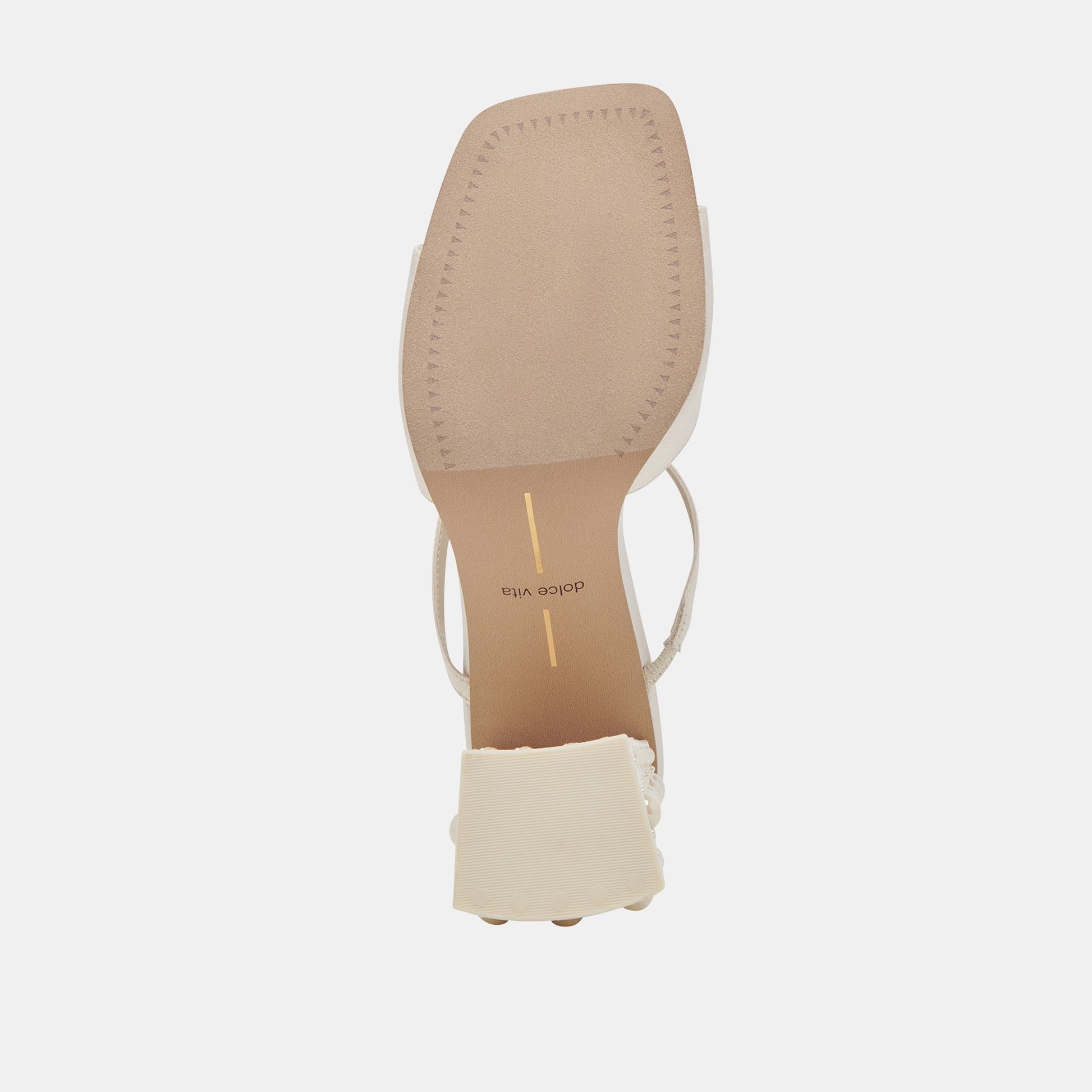 JEMMY PEARL HEELS VANILLA SILK - Dolce Vita