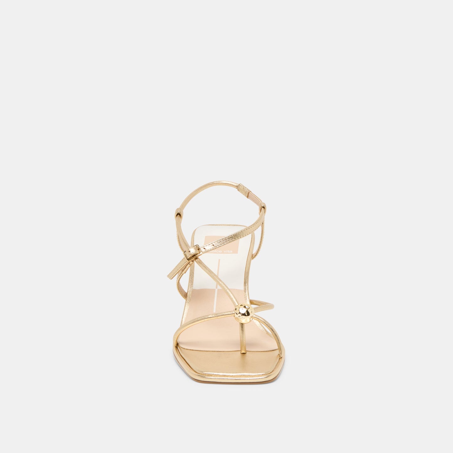 Mylee Gold Distressed Leather Heels - Dolce Vita