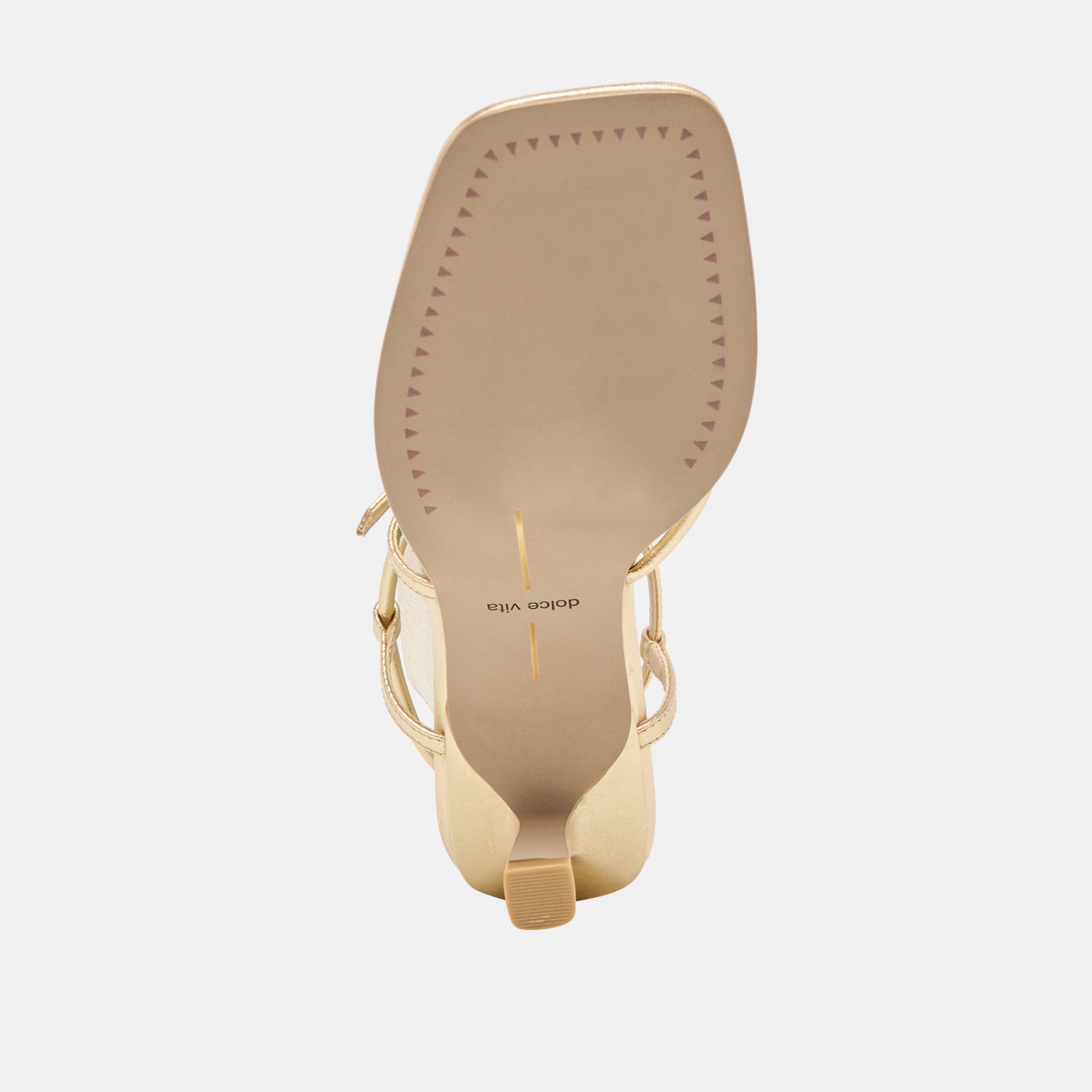 Mylee Gold Distressed Leather Heels - Dolce Vita