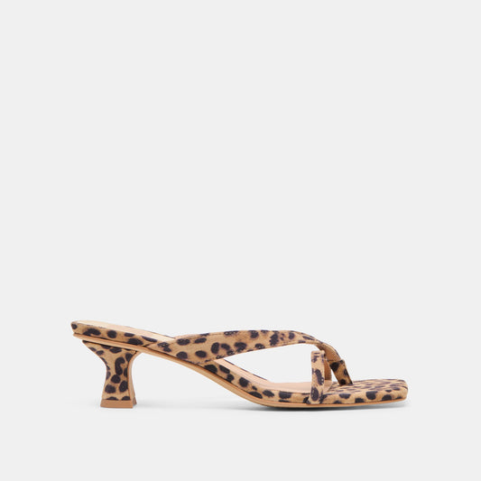 Brevel Dk Leopard Printed Suede Heels - Dolce Vita