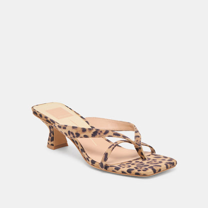 Brevel Dk Leopard Printed Suede Heels - Dolce Vita