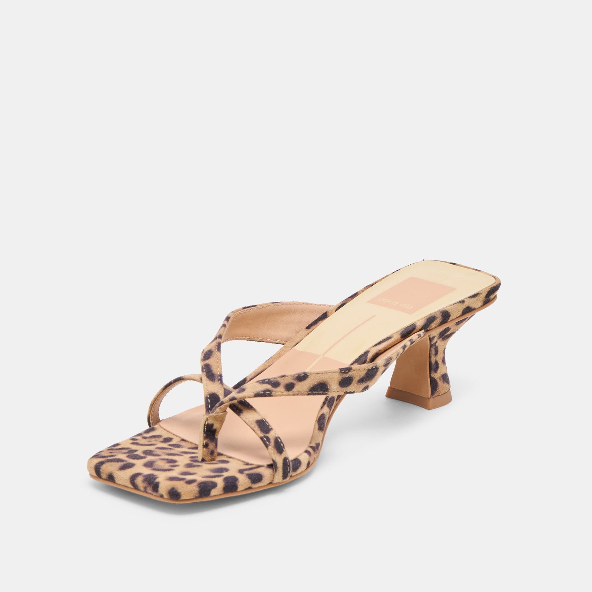 Brevel Dk Leopard Printed Suede Heels - Dolce Vita