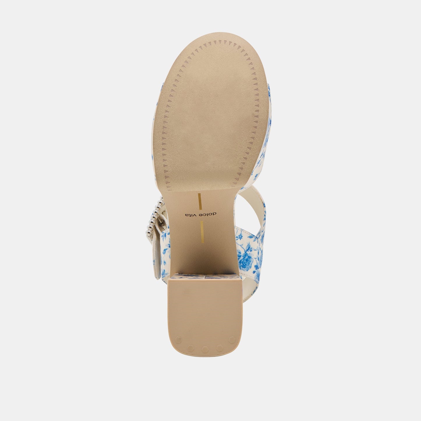 Bobby Pearl Blue Floral Satin Heels - Dolce Vita