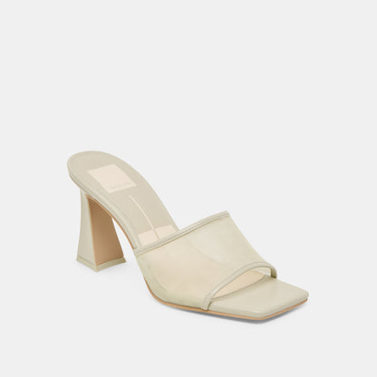 NARDA HEELS LIGHT SAGE MESH - Dolce Vita