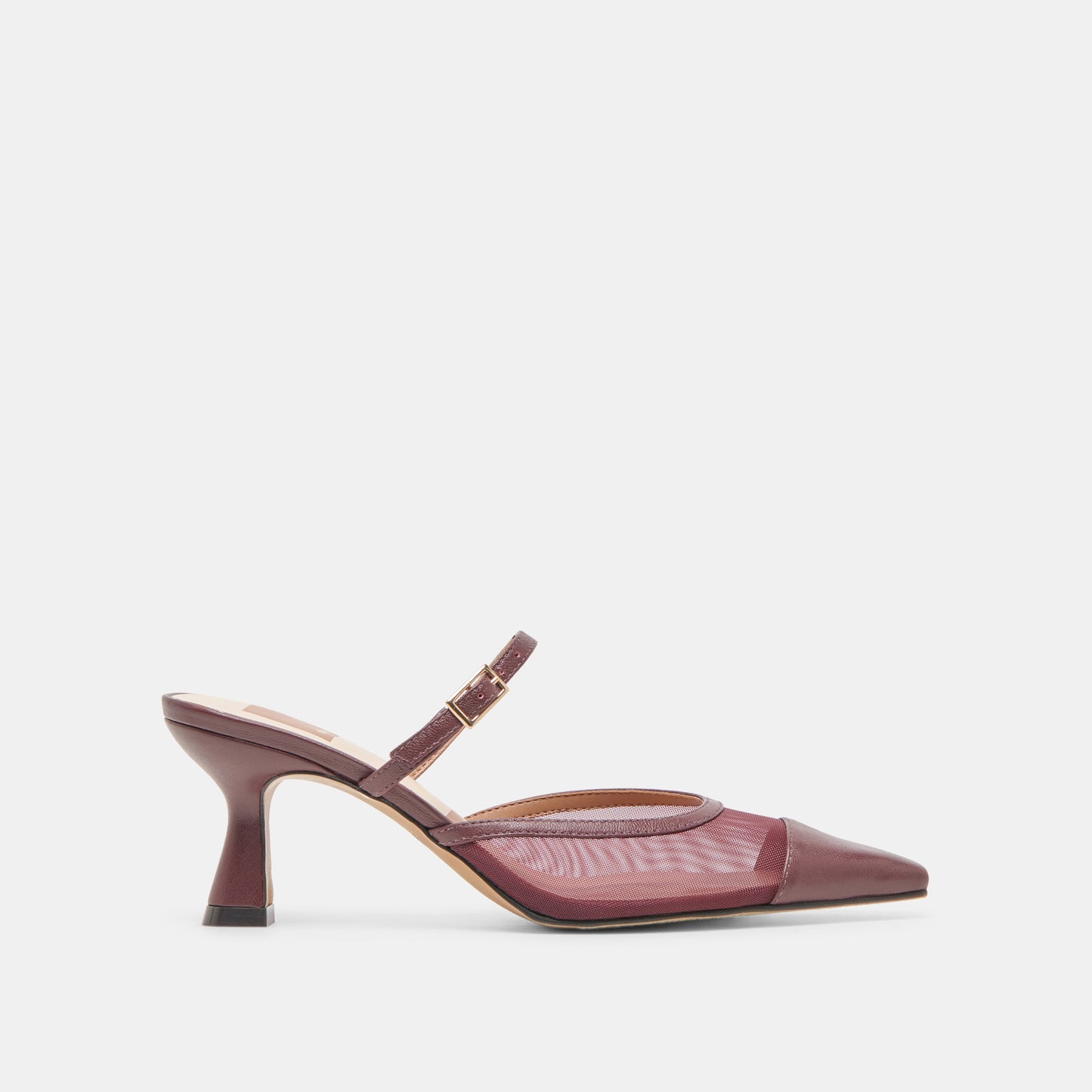 Loyd Burgundy Mesh Heels - Dolce Vita