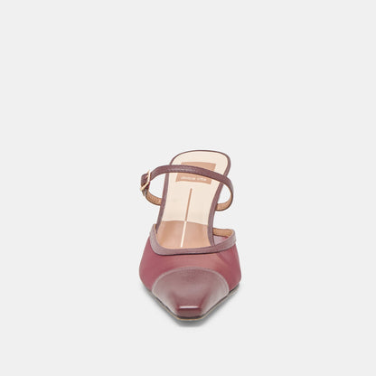 Loyd Burgundy Mesh Heels - Dolce Vita