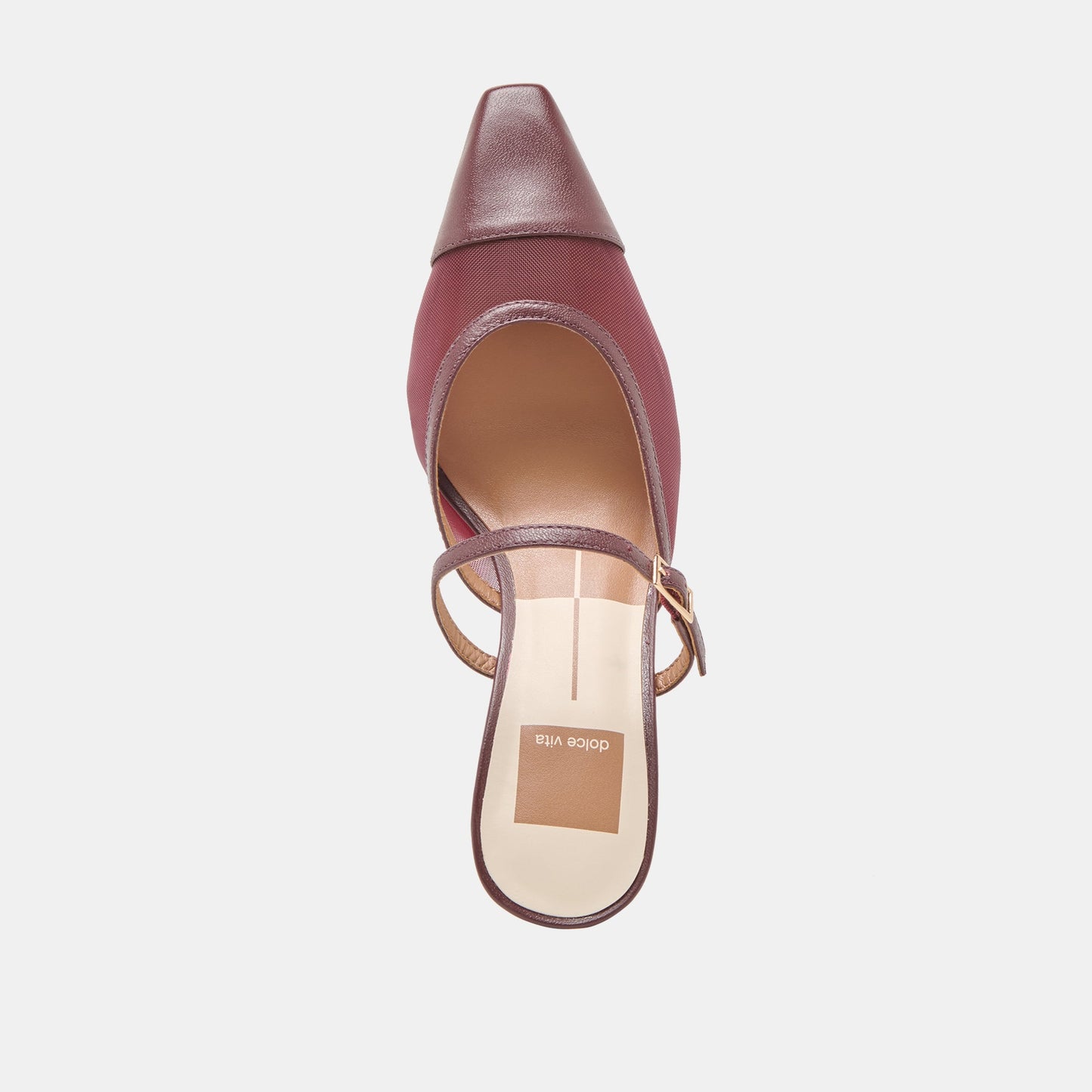Loyd Burgundy Mesh Heels - Dolce Vita