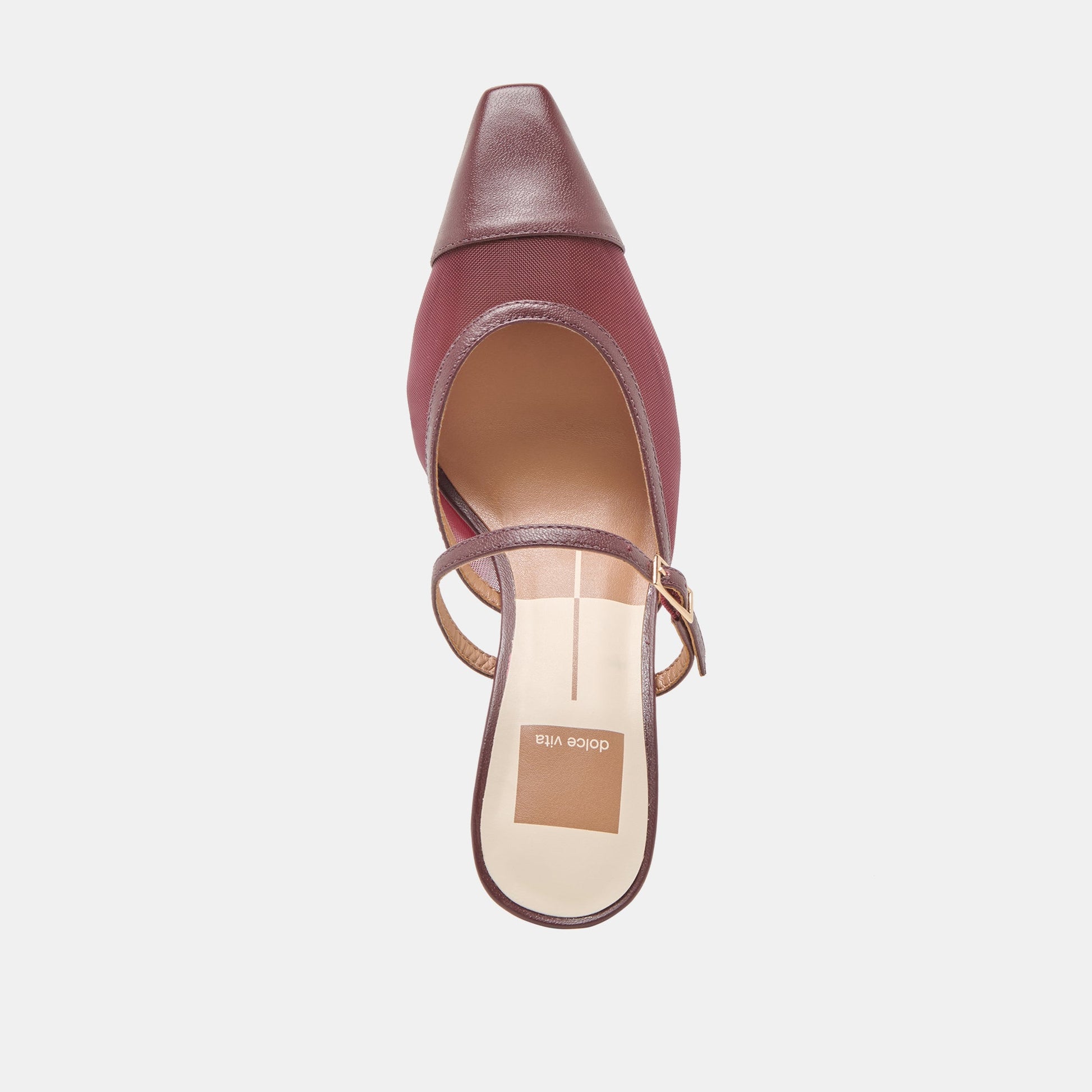 Loyd Burgundy Mesh Heels - Dolce Vita