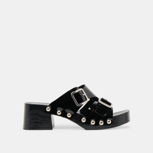 Melody Black Leather Heels - Dolce Vita