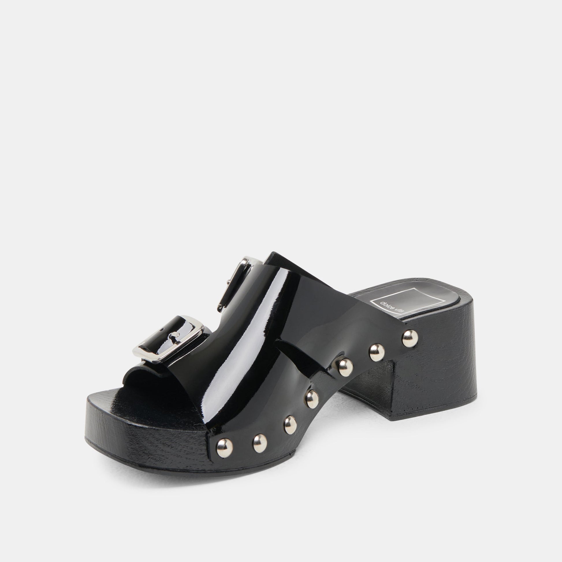 Melody Black Leather Heels - Dolce Vita