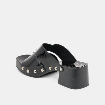 Melody Black Leather Heels - Dolce Vita