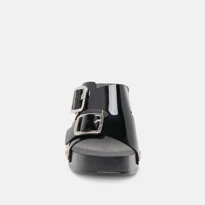 Melody Black Leather Heels - Dolce Vita