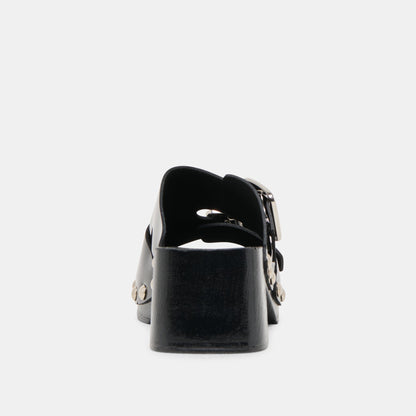 Melody Black Leather Heels - Dolce Vita